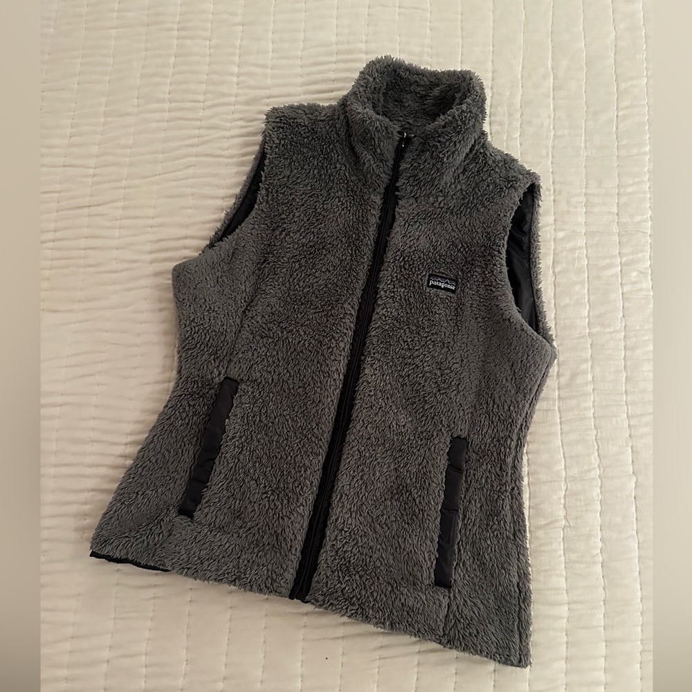 Gray fleece vest by Patagonia
